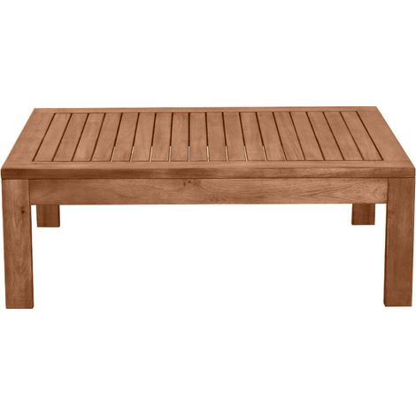 Niedriger Gartentisch aus Massivholz B90 cm SALVADOR