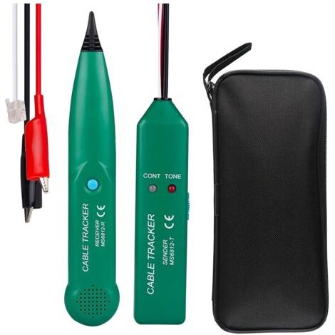 Testeur de Câble, Détecteur de Cable Électrique, MS6812 Testeur de Câble Téléphonique, traqueur de câble Professionnel Traqueur de Câble et Téléphone, pour Recherche de Ligne