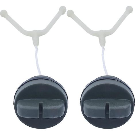 Kit de 2 bouchons de réservoir d'huile, pour tronçonneuses à essence Poulan Pp475 Pp415 Pp425 Pp505, pièces 501626602 (1/5)