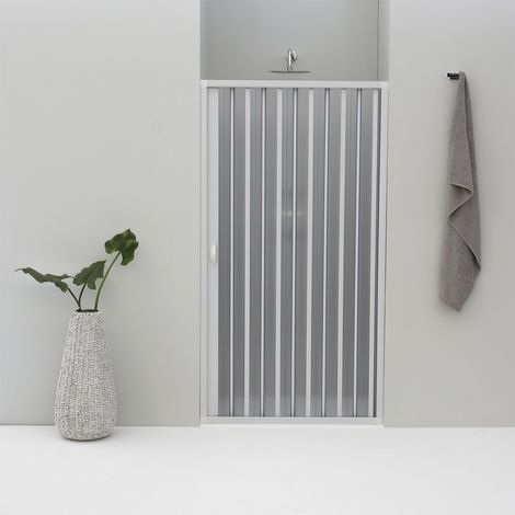 PORTA DOCCIA SPACE NICCHIA DA 140 A 150 CM A SOFFIETTO IN PVC (1/5)