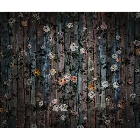 Papier peint panoramique romantique,vintage & retro Grand Jardin (1/4)