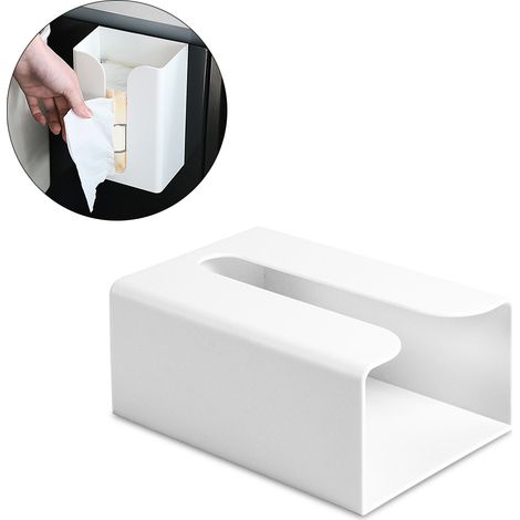 Lot en tissu boîte à mouchoirs adhésif mural pour cuisine WC, support rouleau essuie-tout suspendu