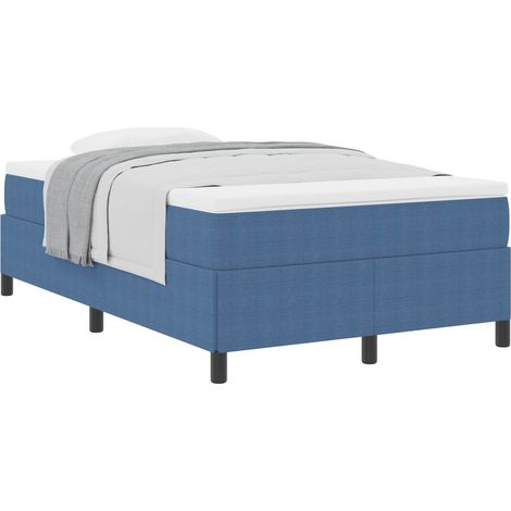 Maison Exclusive - Letto a molle Blu 120 x 200 cm Tessuto in Cords (1/5)