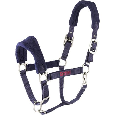 Capezza in nylon Tattini con imbottitura in pile su sopratesta e nasalina : Full, Blu (1/3)
