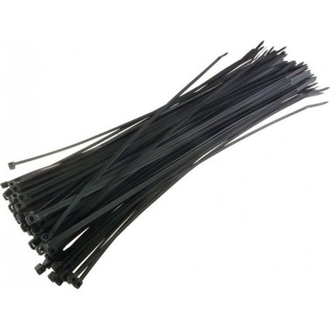 100 FASCETTE AUTOSERRANTI NYLON NERE 3,5x200 CABLAGGIO CAVI FERR 91183 (1/2)