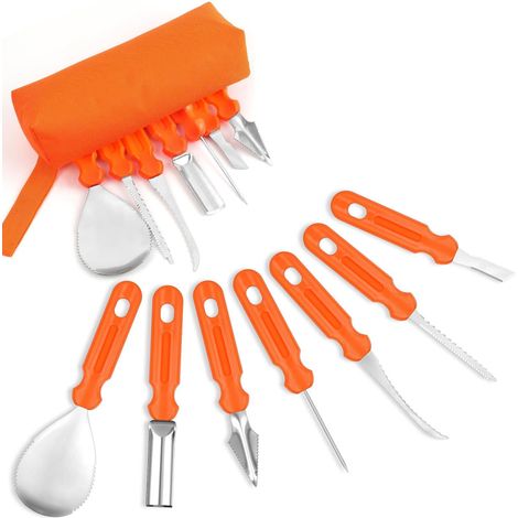 7PCS Couteaux pour Sculpter Fruits en Acier Inox pour Créative DIY (1/5)