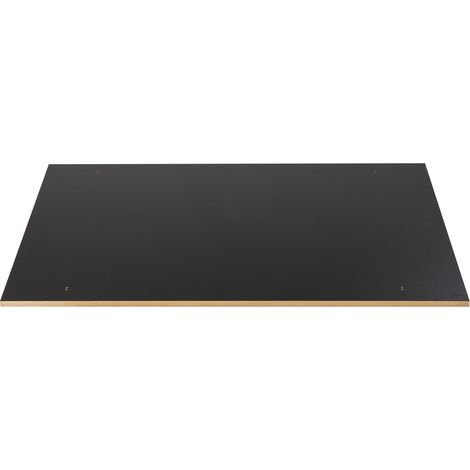 Ripiano nero, carico max 100kg LxPxH 750x650x25mm - Kongamek KM84-H