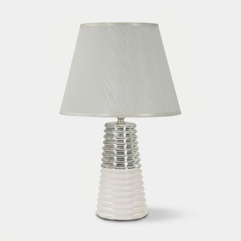 Lámpara de mesa de cerámica con pantalla Candela (1/5)