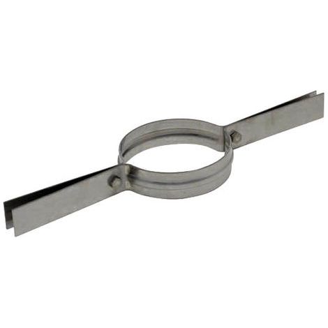 Collier pour fumisterie inox Ø140 – Maintien sécurisé pour tubage flexible – Dimensions extérieures 146 mm – Rénovation cheminée