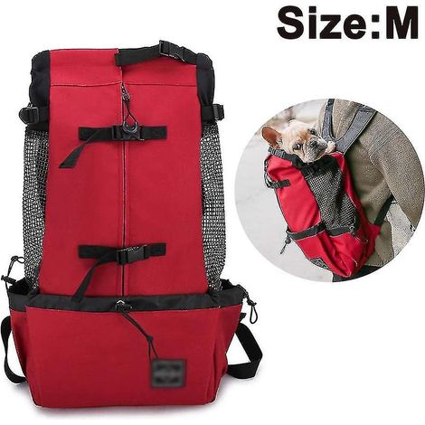 Hunde-Tragerucksack für kleine und mittelgroße Hunde, rot (1/5)