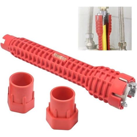 Multifunctional Sink Wrench (8 in 1) Plumbing Tools Faucet Wrench Faucet Socket Wrench (1/5)