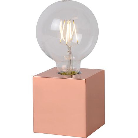 Lampe de table design Led intégré socle cubique métal Svelta (1/2)