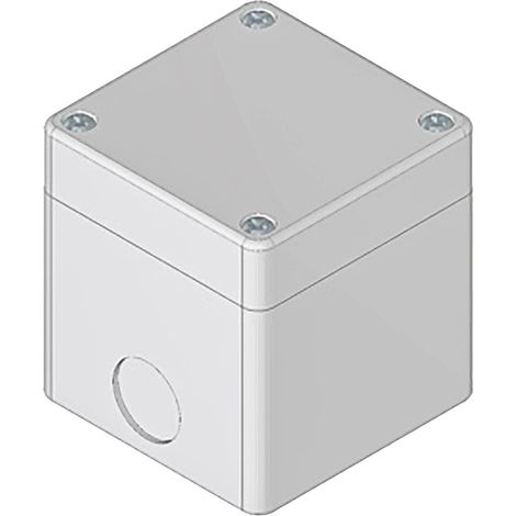 Boîtier de bouton-poussoir, couleur Gris en ABS, diamètre: 22mm ( Prix pour 1 ) (1/2)