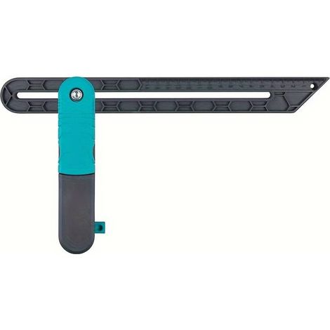 Règle à angle de verrouillage réglable, règle de mesure de bord de charpentier, échelle multifonction irrégulière, inclinomètre en T