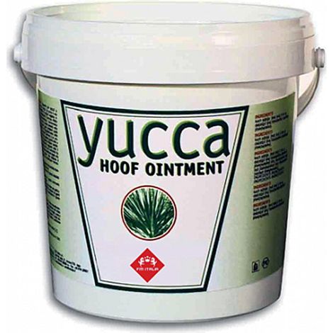 YUCCA HOOF OINTMENT auf der Basis von tierischen Fetten, Mineralien und pflanzlichen Stoffen, die der alkalischen Wirkung von Ammoniak entgegenwirken 1000 ml