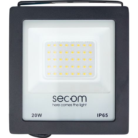 Proiettore LED Tenko Eco 20W 2000lm IP65 14.4x4.5x15.6cm Nero 50000H SECOM