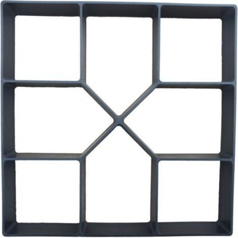 Forme en plastique réutilisable pour pavés et dalles de béton – 40 × 40 cm – Idéale pour allées, terrasses, patios, pelouses, trottoirs et entrées de propriété (1/4)
