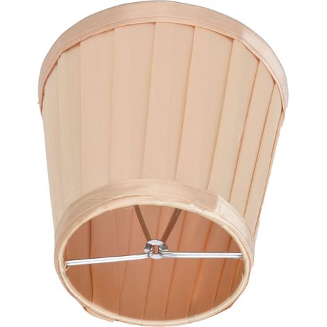 Lot de 2 petits abat-jour résistants à l'usure, lisses, raffinés, légers, sûrs et pratiques pour lampes de table (0206) - Couleur or (1/5)