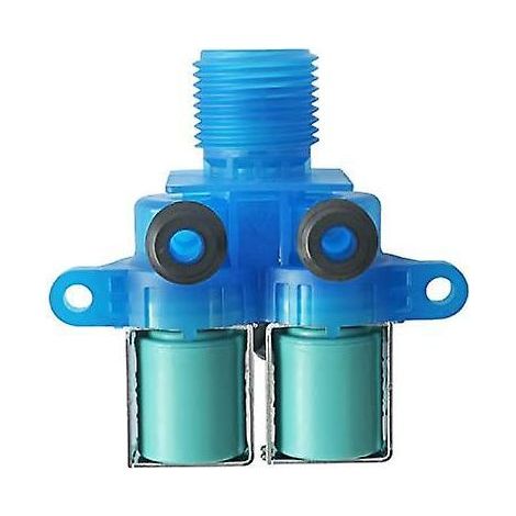 Électrovanne d'arrivée d'eau de qualité supérieure compatible avec les lave-linge Whirlpool, Kenmore et Maytag. Remplace les références W10240949, W11168740 et W10921514. (1/4)