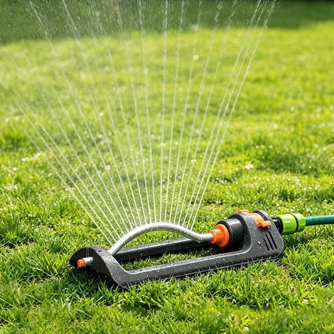 Automatic Oscillating Lawn Sprinkler, 19 Holes Automatic Garden Sprinkler 4 Modes Garden Water Sprinkler, Watering Equipment for Home Agricultural Irrigation (1/5)