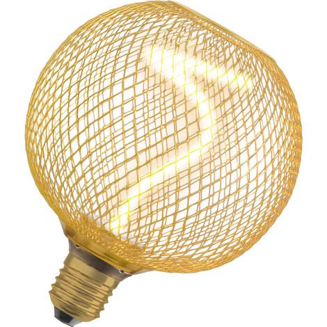 Osram LED Dekoleuchtmittel E27 Globe 125 18 Gold 3,5W dimmbar warmweiß LED-Leuchtmittel