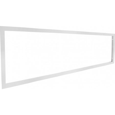 Cadre d'encastrement - Dalle LED 120x30 - Faux plafond placo BA13 - Aluminium Blanc