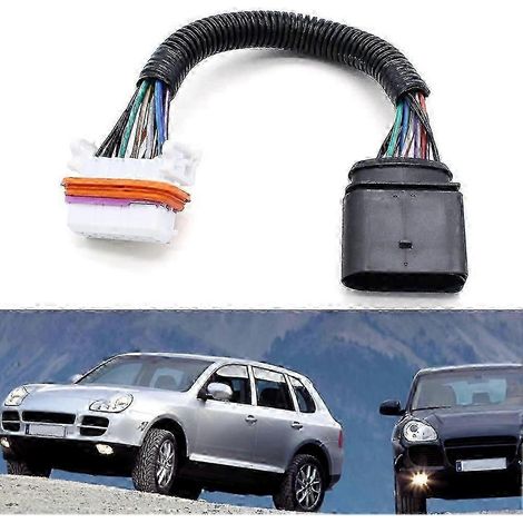 Arnés de cableado para bombilla de faro delantero de xenón para automóvil, accesorios para Porsche Cayenne 95563123911 955 631 239 11（） (1/4)