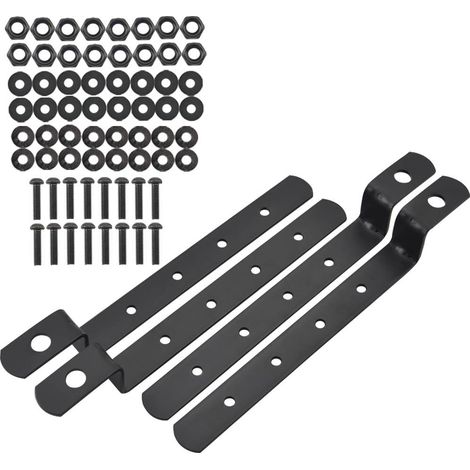 Kit de fixation universel pour sacoches latérales rigides de moto Harley Cruiser, support métallique (1/5)