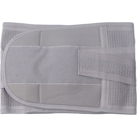Sangle lombaire XL gris, soutien dorsal respirant et amovible contre les douleurs lombaires (1/5)