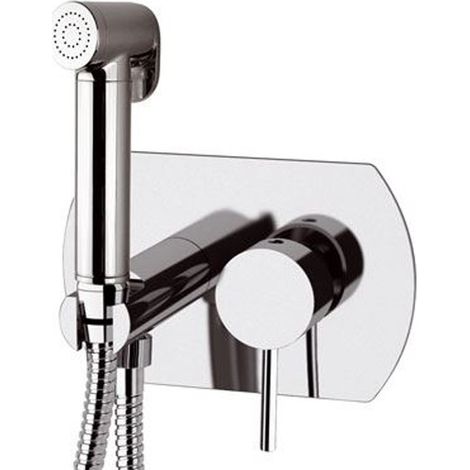 Miscelatore a incasso per shut off con piastra orizzontale cromato - Serie X Style (1/3)