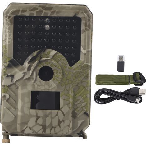 Caméra de chasse infrarouge 12MP 49 LED, étanche pour surveillance vidéo et pistage (1/5)