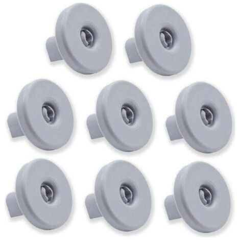 Lot de 8 roulettes pour panier inférieur pour lave-vaisselle Compatible avec Zanussi, Rex, Electrolux, AEG et autres modèles (1/4)