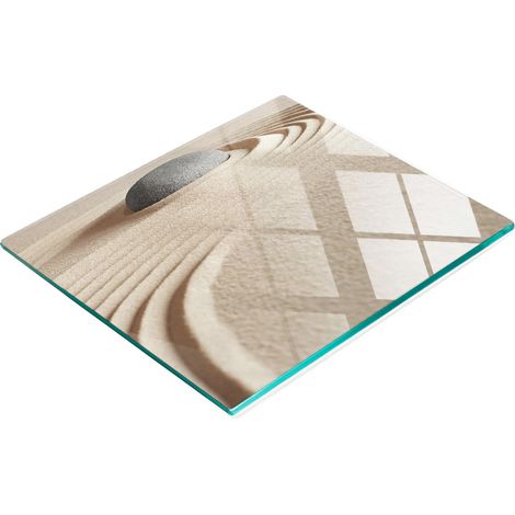 Tablero decorativo multifuncional de cocina, vidrio, piedra y arena, 60x52 cm. (1/5)