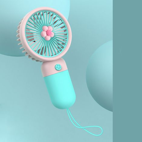 Mano Bauchventilator für die Hosentasche, USB-wiederaufladbar, ABS-Silikon, Pflaumenblau