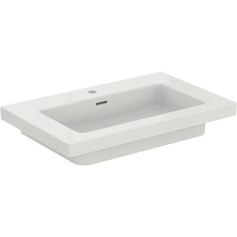IS meuble lavabo Extra 1 hl. m.Ül. 810x510x150mm blanc avec IdealPlus
