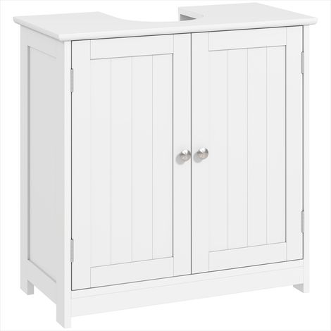 Meuble de salle de bain Meuble sous lavabo blanc 60 x 30 x 60 cm (1/5)