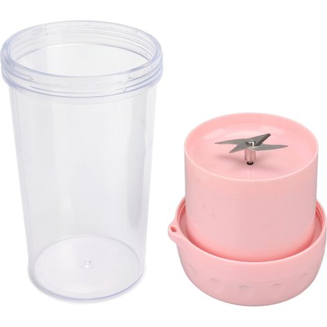 Mixeur à Fruits Portable USB Rechargeable, Multifonction pour Maison/Bureau, Tasse ABS PS, Rose (1/5)