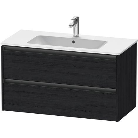 Duravit Ketho.2 bâti-support pour lavabo suspendu, 2 tiroirs,