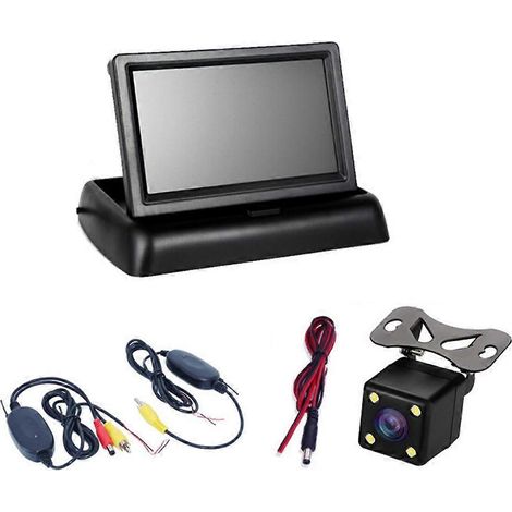 4,3-Zoll-LCD-Automonitor mit LED- und Infrarot-Nachtsicht für Rückfahrkamera (12 V)