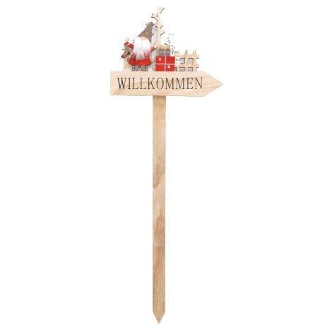 TrendLine Deko Stecker Holz 25,5x1x73 cm Weihnachten Xmas weihnachtlichen Fairl