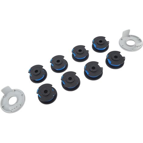 Bobine de fil de rechange pour coupe-bordures RYOB (8 pièces), 2 couvercles inclus (1/5)