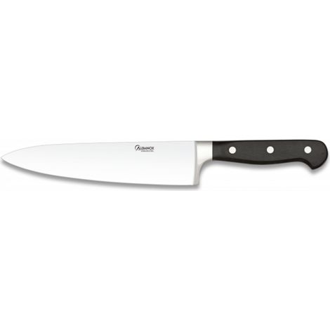 Coltello da cuoco Martinez Albainox con lama in acciaio inox da 20 cm Mango in poliossimetilene nero, in blister di presentazione 17171
