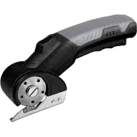 Kabellose elektrische Schere, Kartonschneider mit 2000-mAh-Akku, zum Schneiden von Karton, Stoff, Leder, Kunststoff und Teppich (schwarz) (1/5)