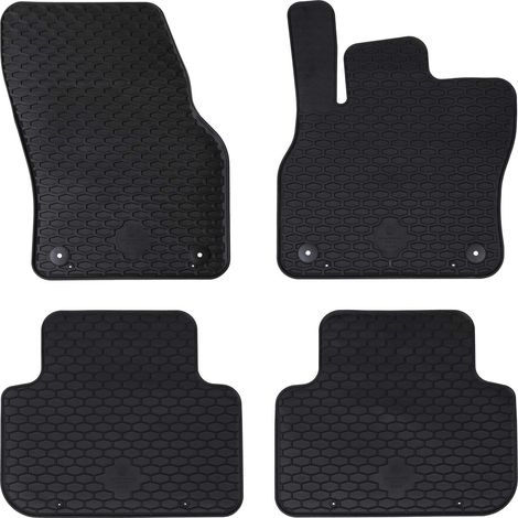 Car Mat 4 pcs Black suitable for Audi Q3 2019-2025 Rubber vidaXL