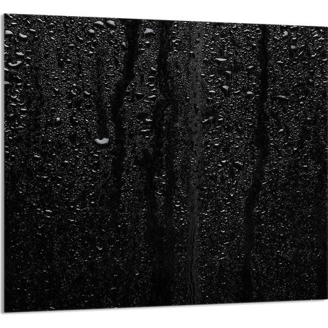 Panneau de verre pour cuisine 65x60 Noir (1/5)