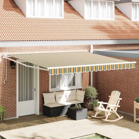 Toldo Multicolor 400 x 300 cm Poliéster y metal
