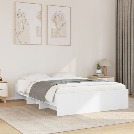 vidaXL Giroletto Bianco 140x200 cm in Legno Multistrato (1/5)