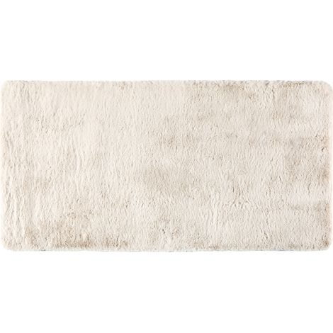 VIVARAISE - Tapis Vivaraise Eddy - Tapis intérieur effet fourrure en polyester ivoire (70 x 140 cm) (1/5)