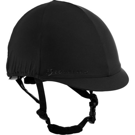 taglia unica, Verde: Copri casco elasticizzato per cap da equitazione