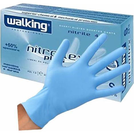 GUANTI NITRILE NITROFLEX PLUS XL Pz 100 WALKING